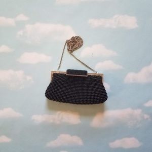 Black beaded bag